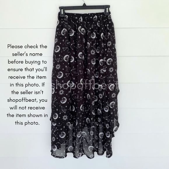Hot Topic Chococat Celestial Hi-Low Skirt XS - Picture 7 of 10